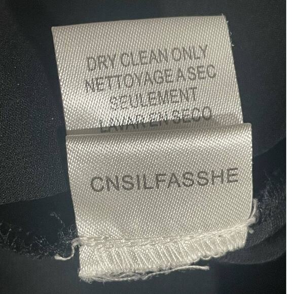 BCBG MaxAzria Runway Womens XS Velvet Tie Waist Blouse Black Sleeveless - Picture 9 of 10